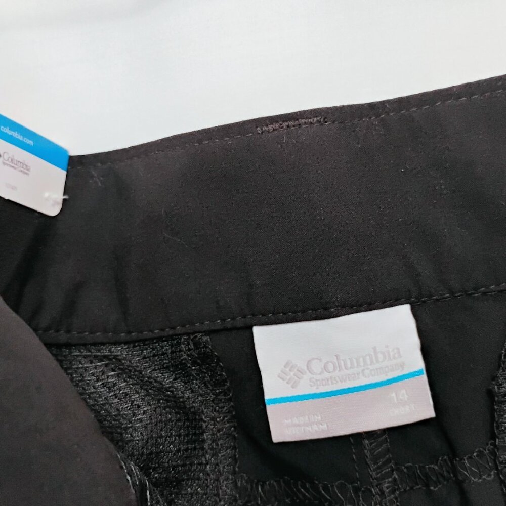 NWT Columbia Omni-Shield Womens Black Convertible Pants UPF 50 Size 14S Short - Picture 11 of 12